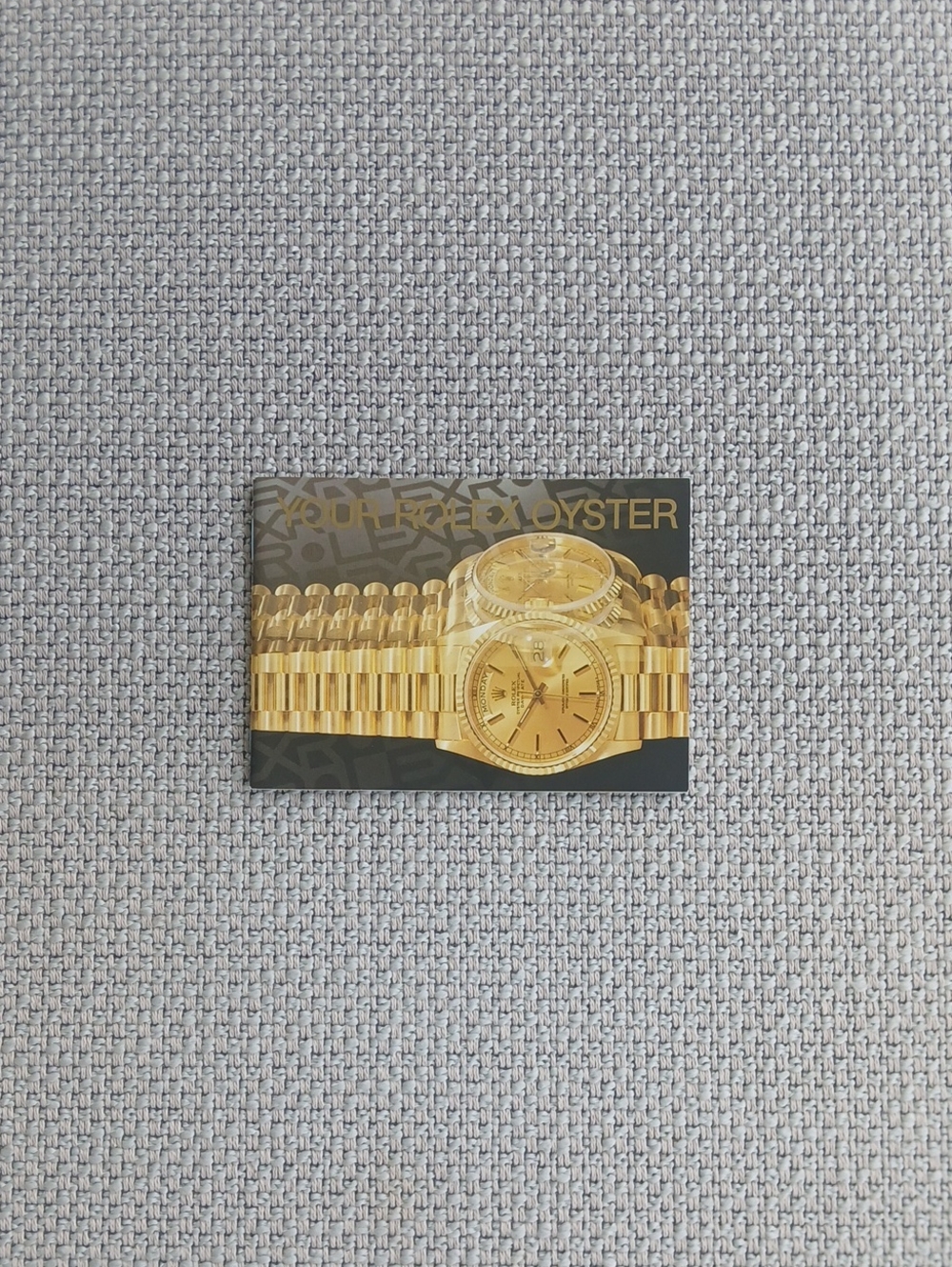 Gold Watch  booklet Featuring Rolex Oyster Image
